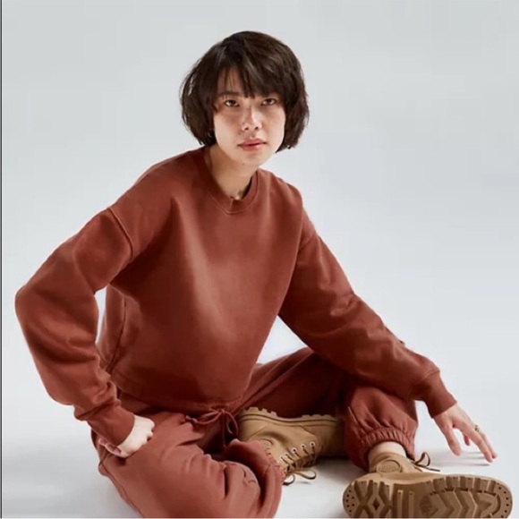 Aritzia Wilfred Free Fleece Rust Sweatpants Size XS - Picture 1 of 3